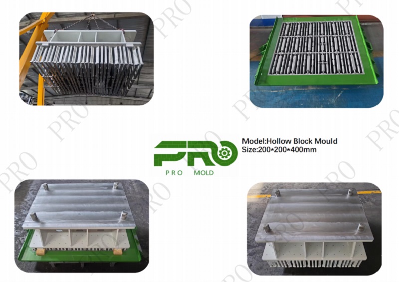 قالب های بلوک توخالی پیشرفته PRO MOLD با موفقیت به عربستان سعودی برای ماشین آلات آجرسازی POYATOS تحویل داده شد.